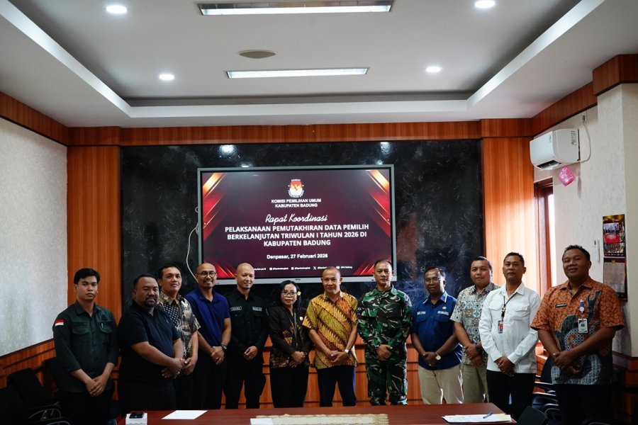 KPU Badung Perkuat Sinergi Instansi dalam Rakor PDPB 2026