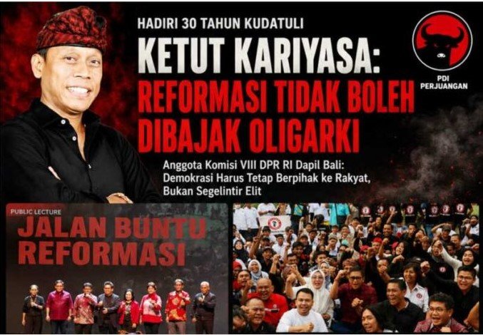 Kariyasa Adnyana Hadiri Peringatan 30 Tahun Kudatuli