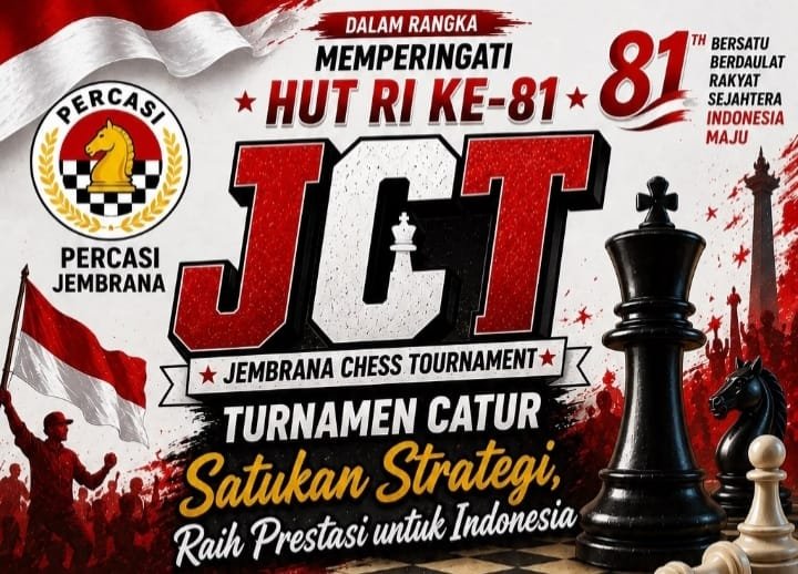 ​PERCASI Jembrana Gelar Turnamen Catur Berhadiah Jutaan Rupiah