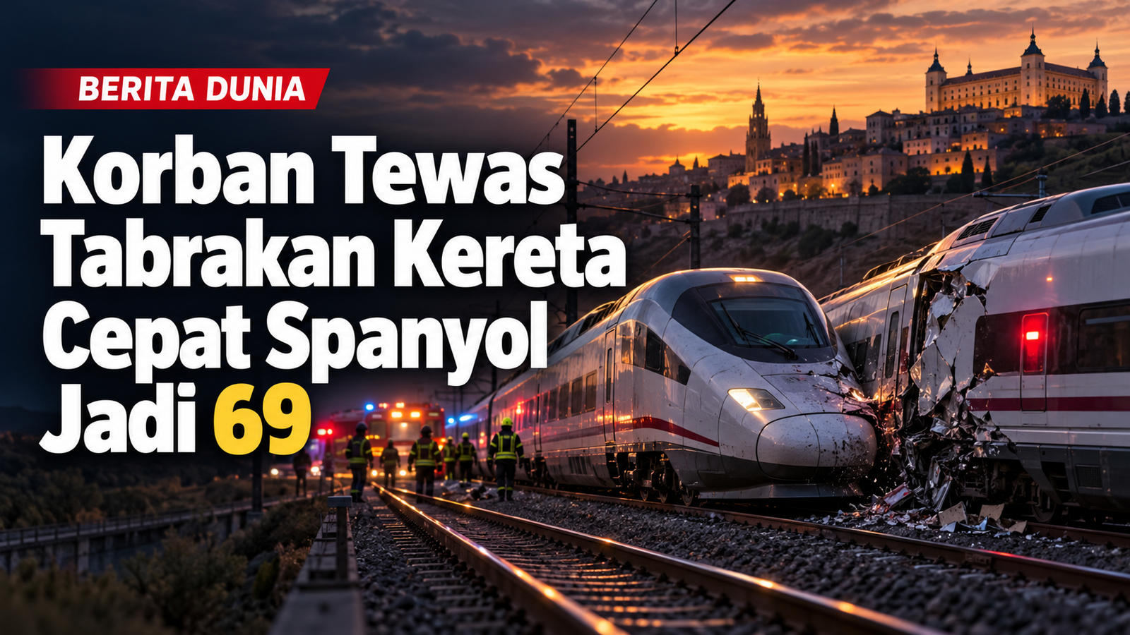 Korban Tewas Tabrakan Kereta Cepat Spanyol Jadi 69, Penyelidikan Sistem Sinyal Berlanjut